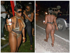 Crazy:see How This Naija Lady Expose Her Body Completely On Her Way To A Party