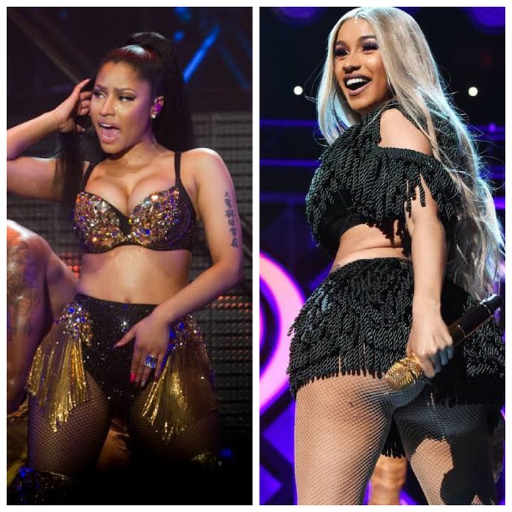PHOTOS Sexy Pics Of Nicki Minaj And Cardi B Flaunting Their Big