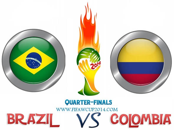 Brazil Vs Colombia: World Cup 2014 Quarter-finals (2 - 1) On 4th.
