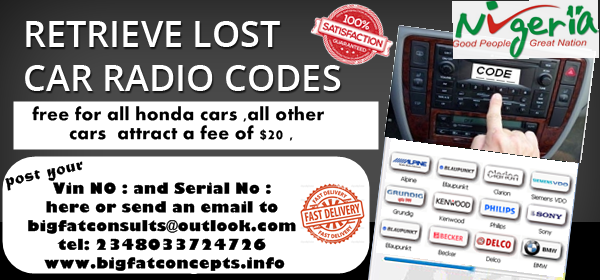 2003 Honda pilot radio error code #3