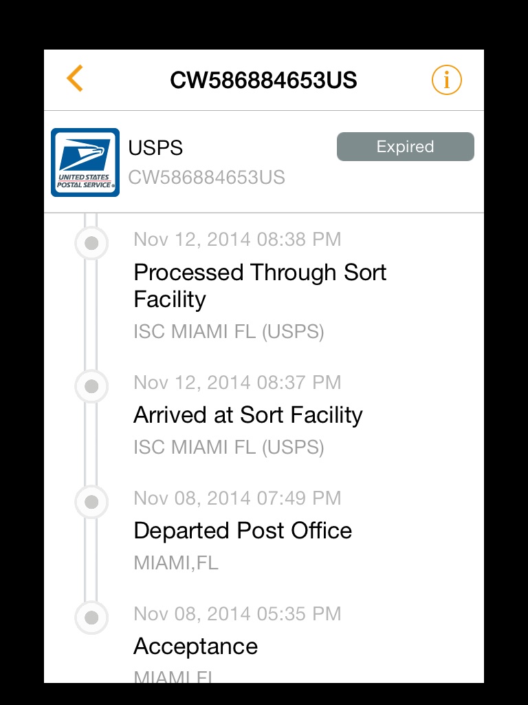 Has anyone ever gotten "in transit   delayed" from usps 