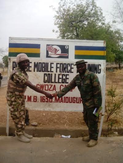 Photos Of Nigerian Soldiers Jubilating After Liberating Gwoza From Boko Haram