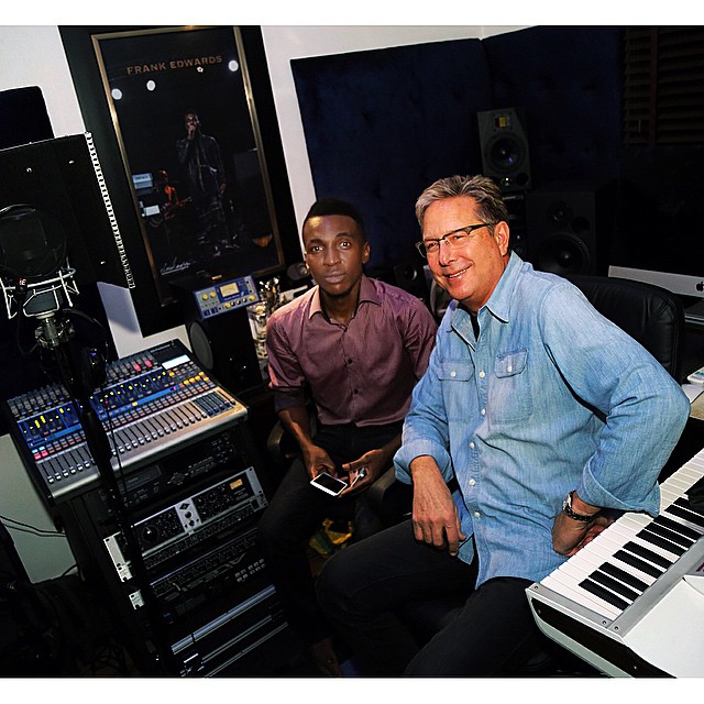 Frank Edwards And Don Moen In The Studio 
