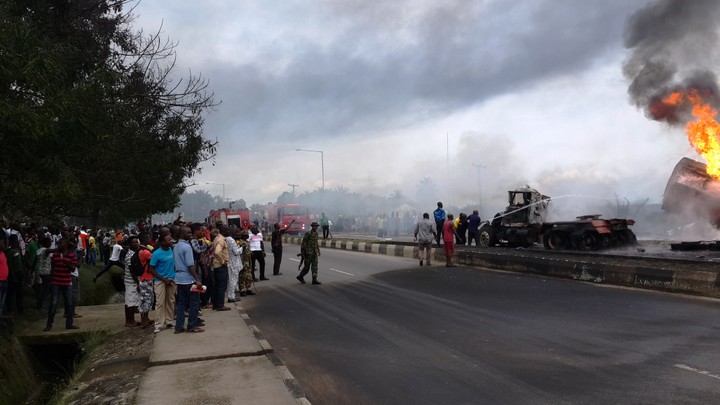 Petrol Tanker Loses 33,000 Liters To Explosion