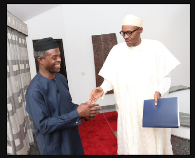Their First Day In Office In Abuja "Buhari And Osinbajo Spotted"