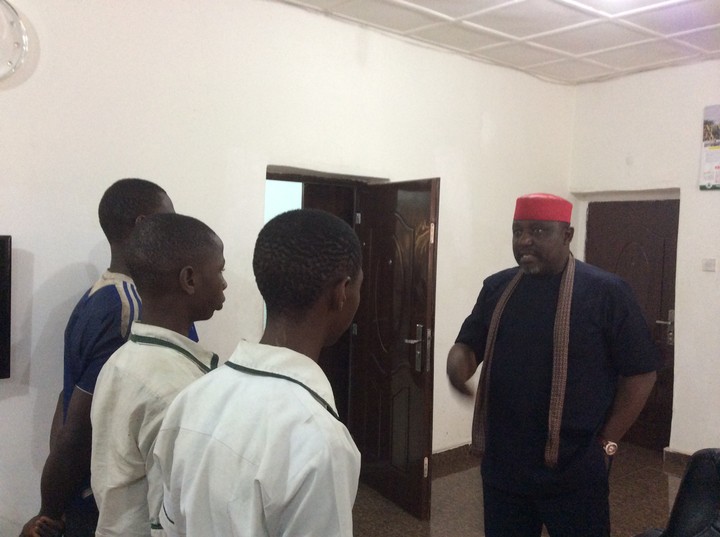  Secondary School Students Arrested For Cultism Pictured With Gov Okorocha