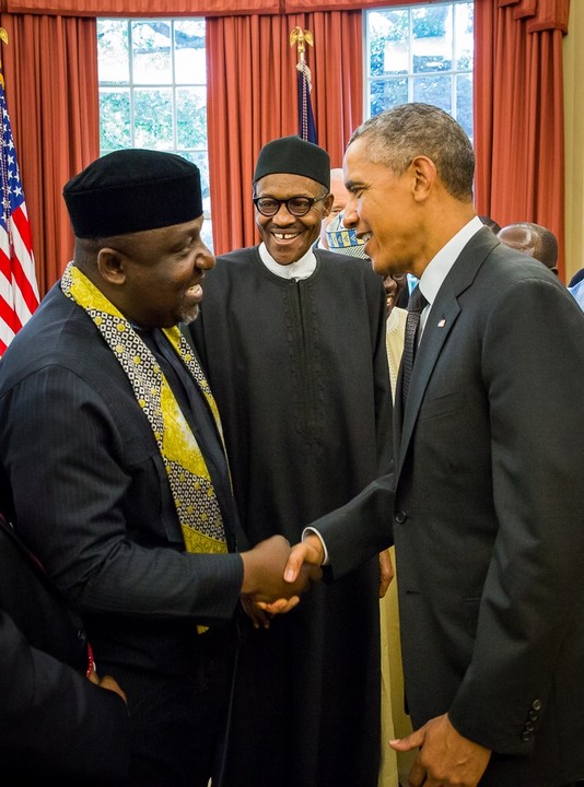 Pictures Of Governor Okorocha In Washington With Obama And Others 