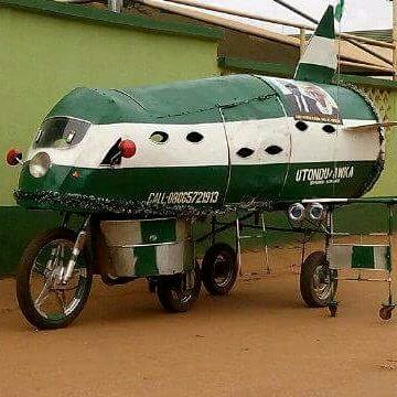 A Bicycle that was turned Into An Aeroplane  by a Nigeria Man T