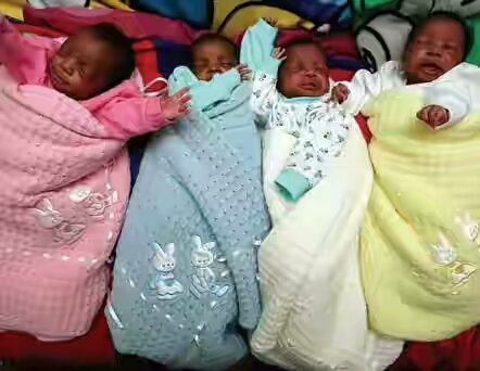 Photos: Woman Delivers Quadruplets Four Years After Wedding