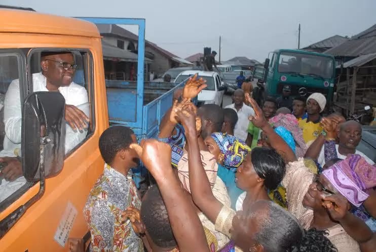 Governor, Ayodele Fayose Drove To Inspect State Project Today In Ekiti 