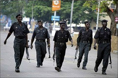 Image result for nigerian policemen running away