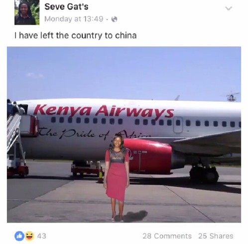 Woman Blasted For Photoshopping Her Trip From Kenya To China (Hilarious Photos) 3462343_index4_jpeg058b8cfc65d0bd107616fac0b328580a