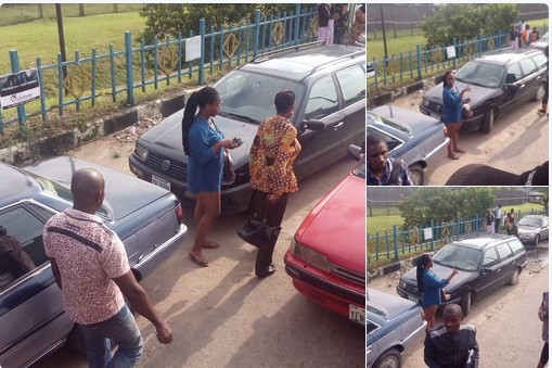 A Lady Wearing Short Gown In Port-Harcourt, Rivers State Causes A Stir AT THE AIRPORT