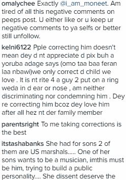 You Lack Home Training; Fans Blast Bukky Wright’s Son, Ojayy For Wearing Nose Ring