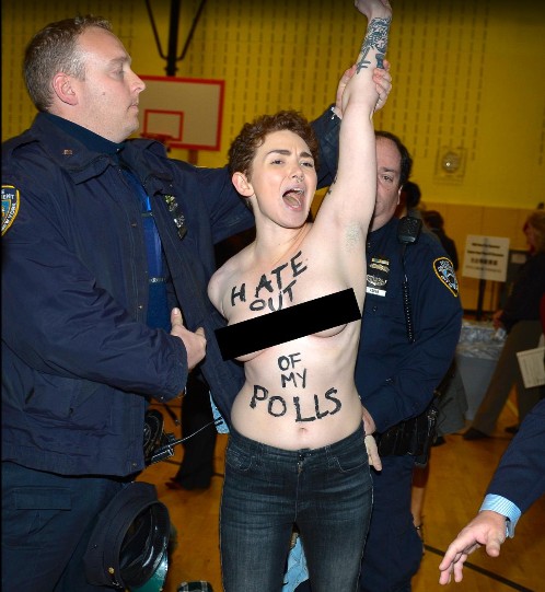Two Unclad Ladies Protesting Against Donald Trump's Victory Arrested By Police  4461224_b_jpeg0ffe7dcb11da9a174bea48bd356ea1ba