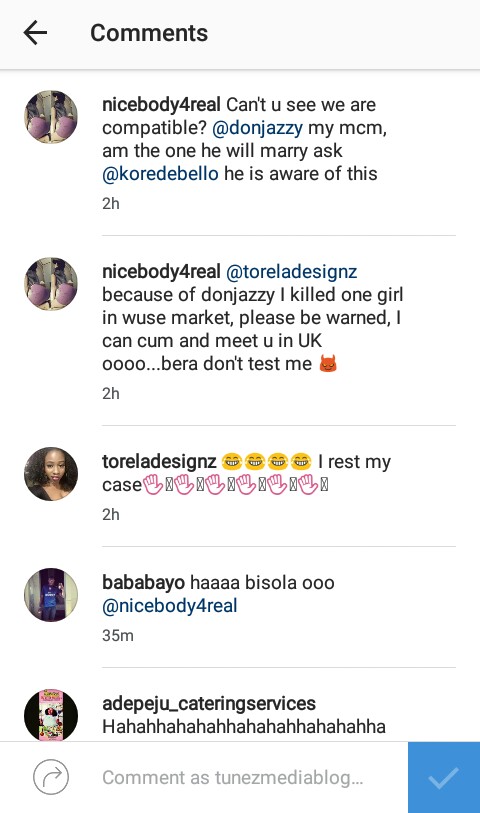 "Because Of Donjazzy, I Killed A Girl In Wuse Market" - Woman Says On Instagram 4511965_img20161121144019330_jpegd4d68223429467b7ee8a646db5d7d010