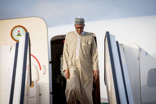 PHOTO: President Buhari Returns To Abuja From Malabo 4525430_111_jpege3273191215fc89594980a4b9fe1f650