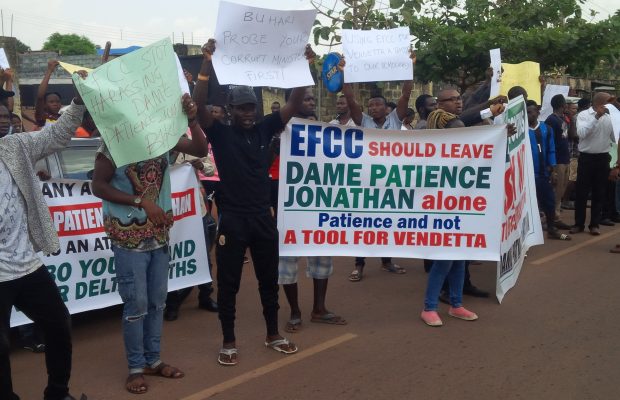 Image result for Igbo Youths Flood Enugu Streets In Pro-Jonathan Protest