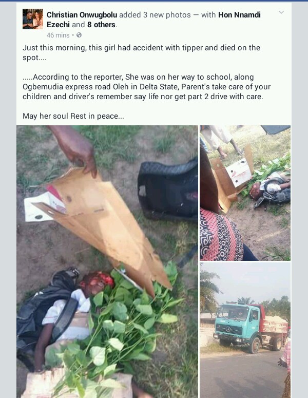 Tipper Crushes Schoolgirl Dead In Delta This Morning (Graphic Pics) 4574801_20161206111149_jpeg5231ce8ab3c4de374c042ceb31cd395d