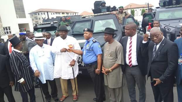 Image result for Bayelsa govt. hands four Armoured Personnel Carrier to police command