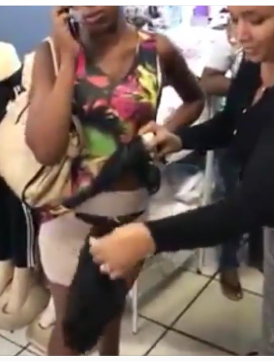 Girl gets clothes taken away