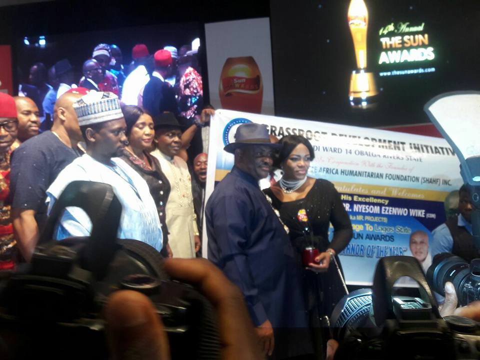 Sun Governor Of The Year Award Presented To Wike