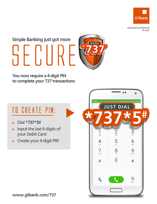 GTBank introduce more security measures for 737 Mobile banking Platform - Brand Spur
