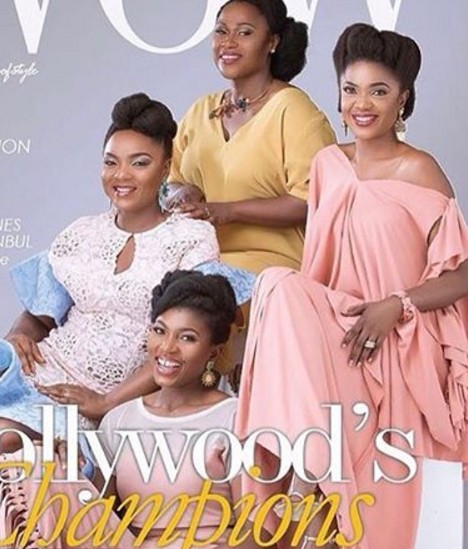 Image result for Four Nollywood actress features as champions on the cover of Wow Magazine