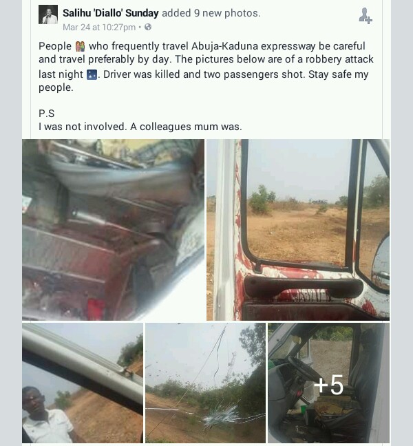 Robbers Attack Travellers Along Abuja-Kaduna Expressway, Kill Driver, Shoot 2  5056444_20170325171227_jpegbfdc5ef4ba9e5234058b5a7f0618bcfb