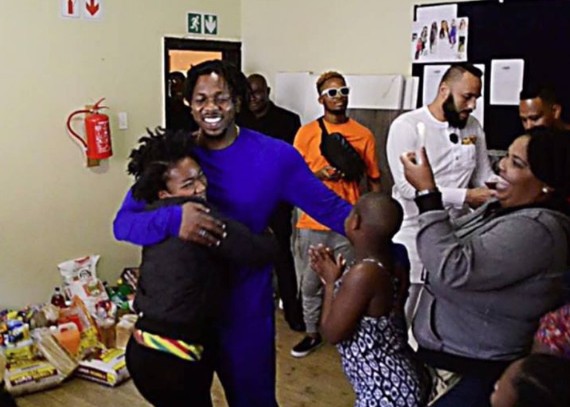 Runtown Visits Orphanage Home In South Africa