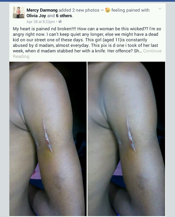 Woman Stabs Her Hungry Maid With Knife In Calabar For Taking Food From Pot 5229517_20170429114841_jpegaeb8cdea437aa9627bee2f76614f8232