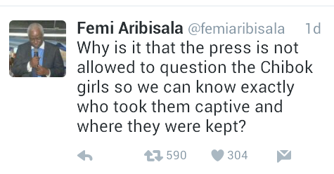 Femi Aribisala's Question About The Chibok Girls (See Tweet) 5296176_screenshot201705111633351_png7e3e75963d2515ee499398533360c0dc