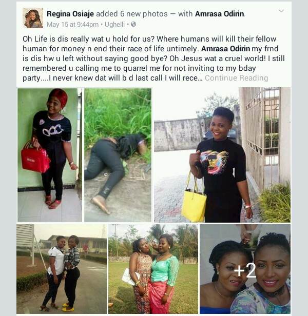 Young Lady Murdered In Delta And Dumped On The Road (Photos) 5325946_20170516162331_jpege9e69e82516c23597e56ca18fadba16b