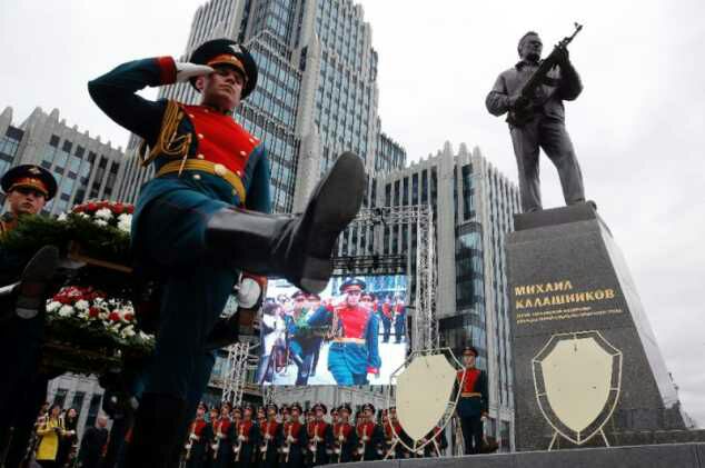 Image result for Russia Unveils A Statue In Honour Of Kalashnikov, AK-47 Inventor