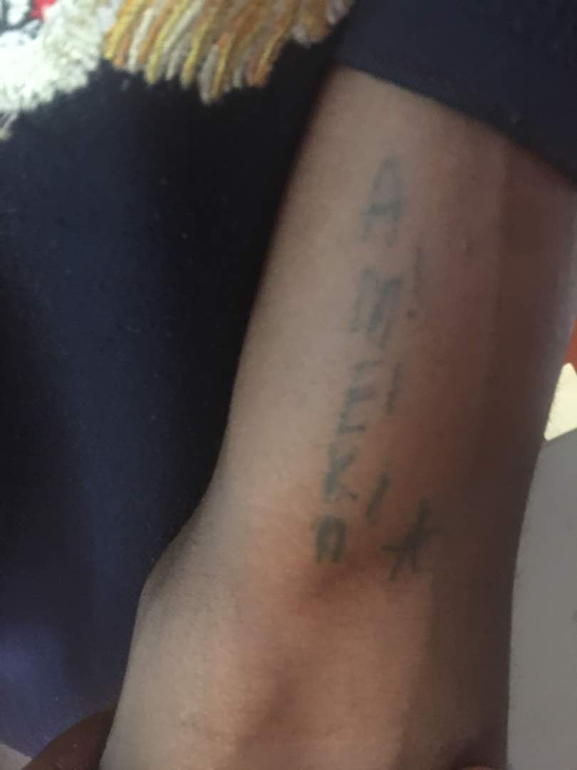Phone Thief, Ex-convict, Tattooed Names Of Ladies He Has Slept With (Photos)