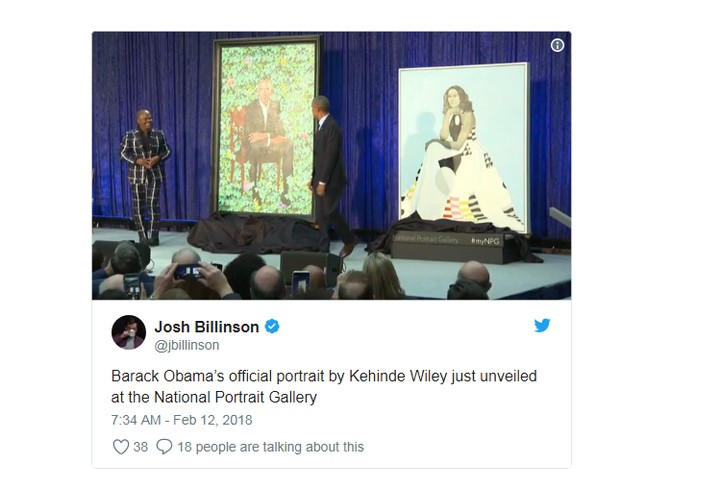 Nigeria’s Kehinde Wiley Paints Obama’s Official Portrait (Photos)