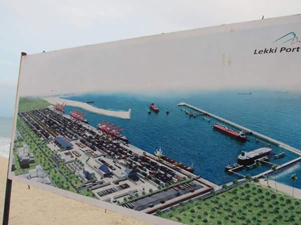 Image result for Lekki Deep Sea port project.