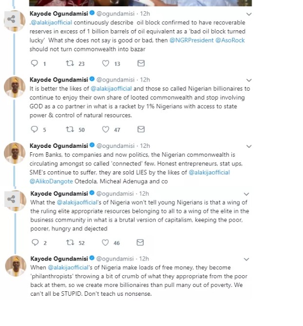 Journalist Kayode Ogundamisi Slams Billionaire Alakija Over Faith Tweets (photos)