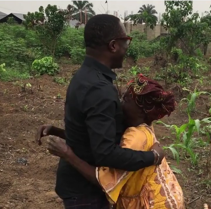 Image result for Comedian Julius Agwu pays a surprise visit to his mother at her farm in Rivers state (Video)