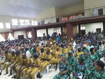 Image result for Ekiti PDP Primary: Delegates Appear In Aso-Ebi