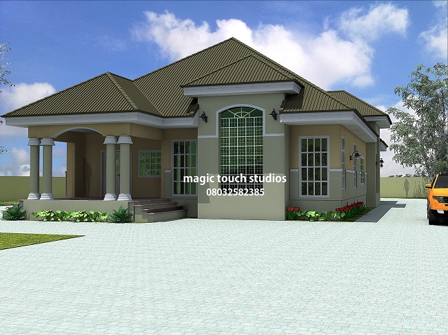 Modern Bungalow Design In Nigeria | Zion Modern House