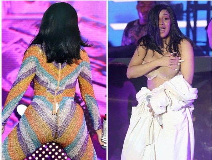 Cardi B Suffers Wardrobe Malfunction Again As Her Gown Got Torn From