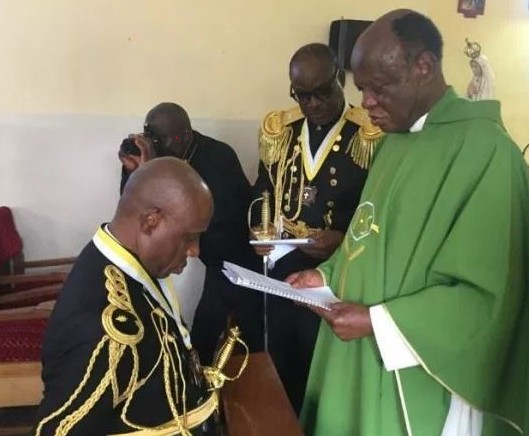 Amaechi Promoted To The Highest Rank In The Catholic Church "Knights of St. John"