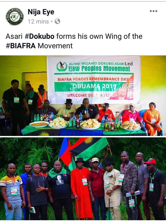 Asari Dokubo Forms His Own Wing Of The BIAFRA Movement 