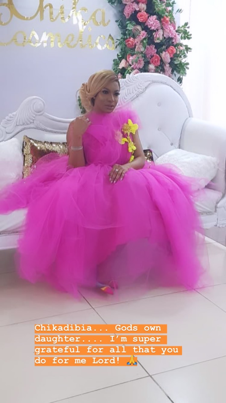 Chika Ike Launches Her Chika Cosmetics, See Her Glowing Outfit (Photos ...