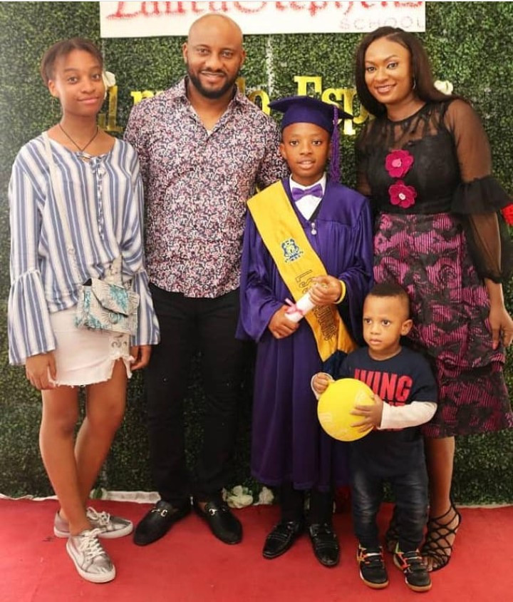 Yul Edochie Son Graduated From Primary School As The "Best Student" [Photo]