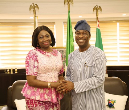 Abike Dabiri Visit Lagos State Deputy Governor, Obafemi Hamzat [Photo]