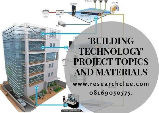 project topics in building technology education
