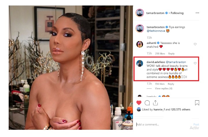Tamar Braxton Poses Topless And Her Nigerian Boyfriend Leave