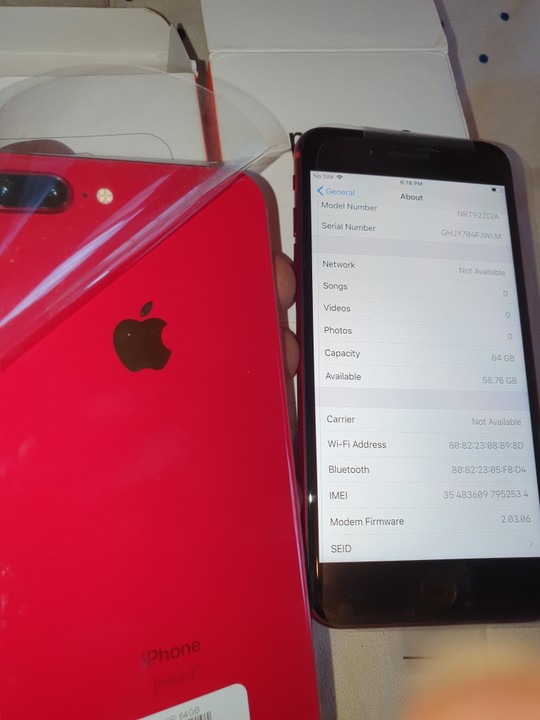 Iphone8+ 64gb Red For Sale. - Technology Market - Nigeria
